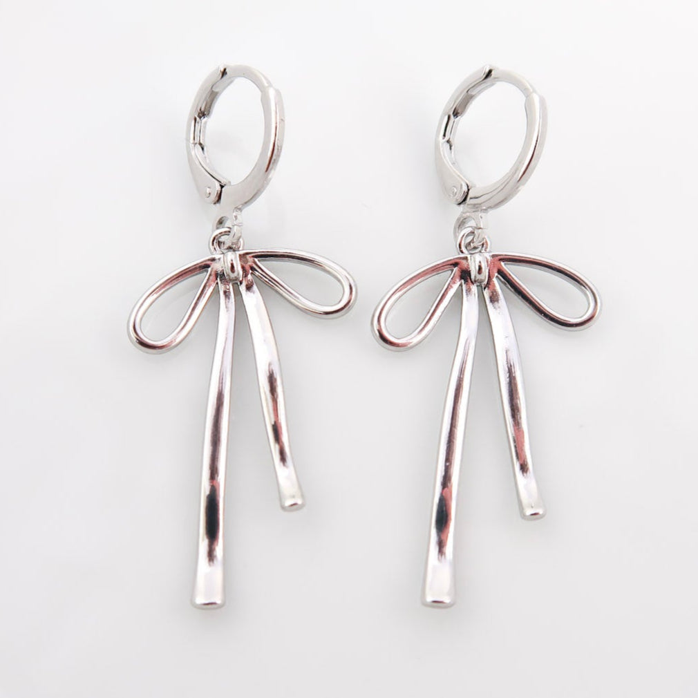 BOW HUGGIES - SILVER