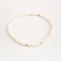 CREAM STACKING BRACELET