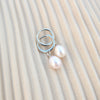 FRESHWATER PEARL HUGGIES - Silver