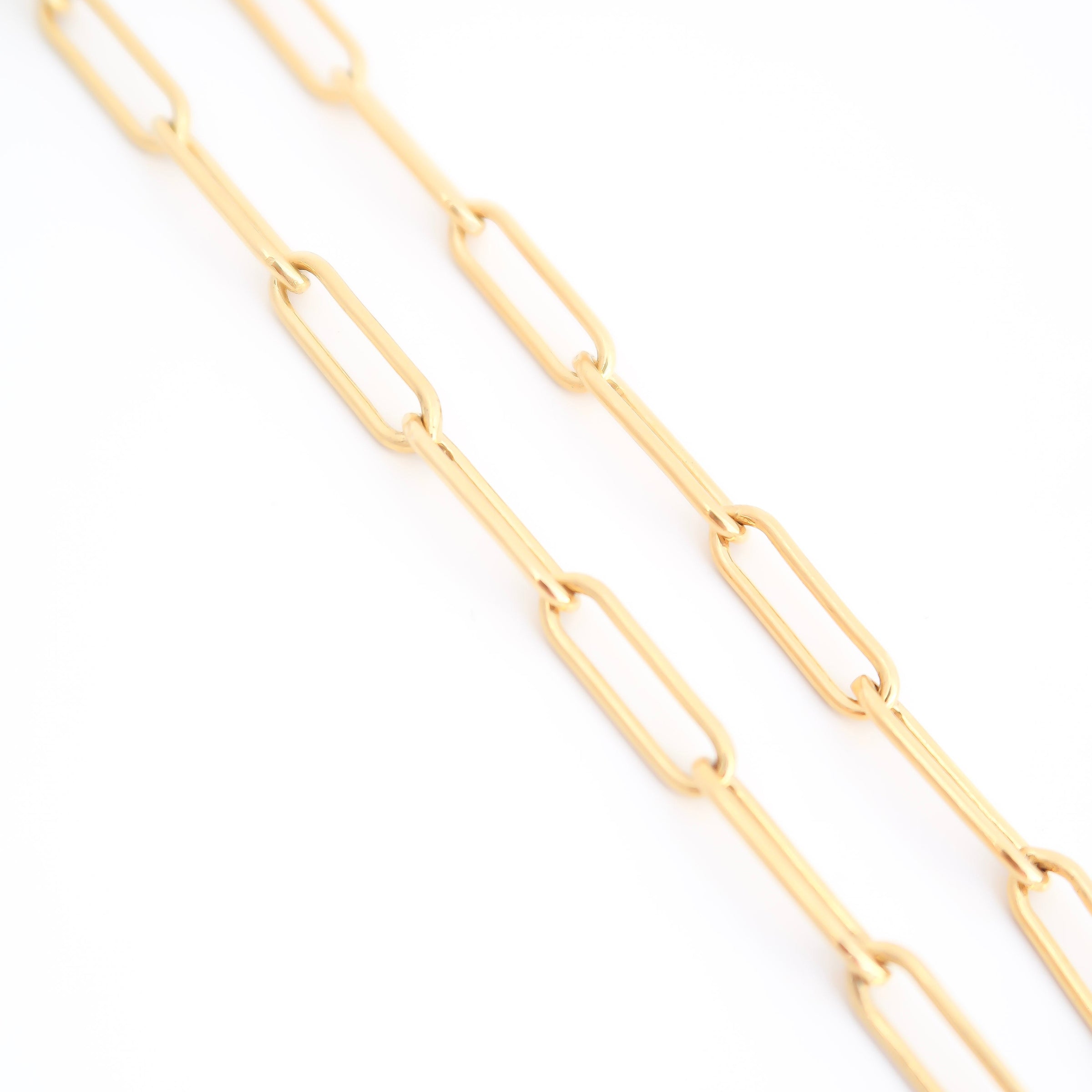 LARGE PAPERCLIP NECKLACE - GOLD