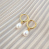 FRESHWATER PEARL HUGGIES - Gold