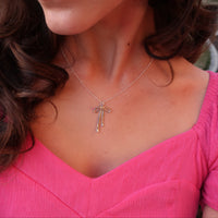 BOW NECKLACE - SILVER