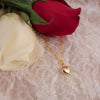 PAPERCLIP PUFF HEART NECKLACE - GOLD