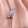 PEARL INLAY HUGGIES - Silver