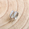 PEARL INLAY HUGGIES - Silver