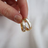 PEARL INLAY HUGGIES - Gold
