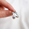 PEARL INLAY HUGGIES - Silver