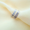 STRIPED SILHOUETTE HUGGIES - Silver
