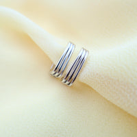 STRIPED SILHOUETTE HUGGIES - Silver