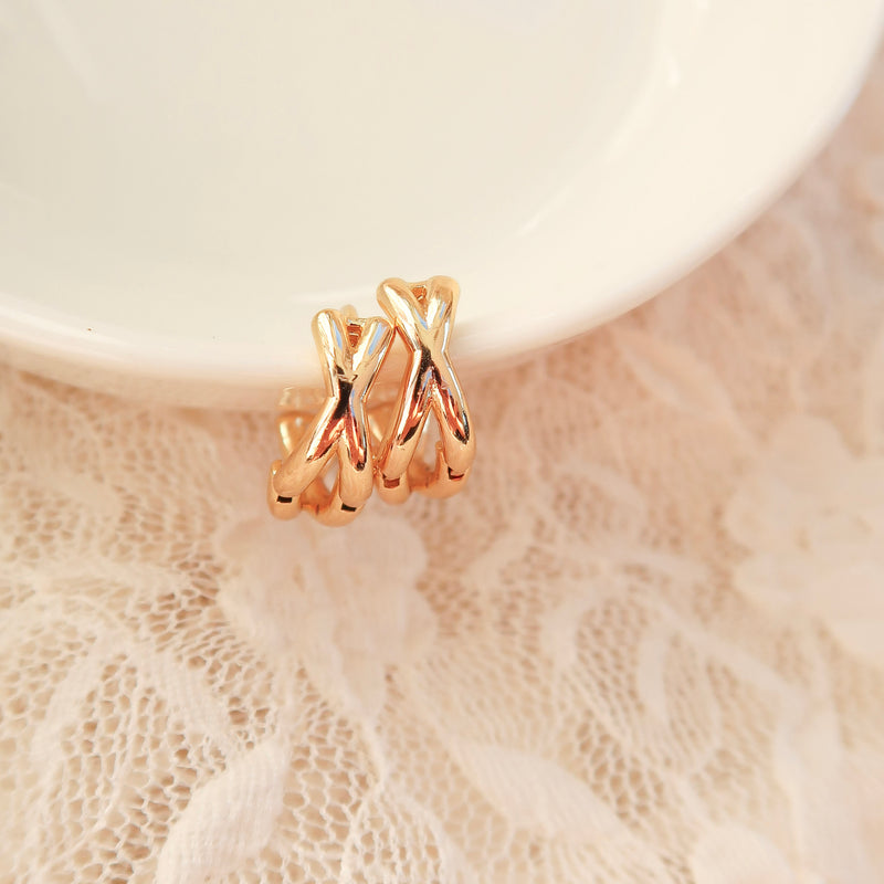 CRISS CROSS HUGGIES - Gold